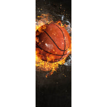 Lade das Bild in den Galerie-Viewer, Leinwandbild Brennender Basketball No.1 Panorama Hoch