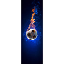 Lade das Bild in den Galerie-Viewer, Leinwandbild Brennender Fußball Panorama Hoch