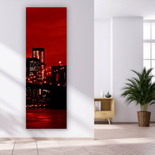 Lade das Bild in den Galerie-Viewer, Poster Brooklyn Bridge bei Nacht No.1 Panorama Hoch