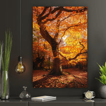 Lade das Bild in den Galerie-Viewer, Poster Buche im Herbst No.1 Hochformat