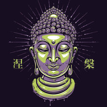 Lade das Bild in den Galerie-Viewer, Leinwandbild Buddha auf schwarzem Hintergrund Modern Art Quadrat
