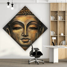 Lade das Bild in den Galerie-Viewer, Poster Buddha Braun Raute