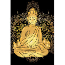 Lade das Bild in den Galerie-Viewer, Leinwandbild Buddha im Lotussitz Hochformat