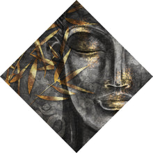 Lade das Bild in den Galerie-Viewer, Poster Buddha mit goldenem Bambus Raute