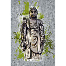 Lade das Bild in den Galerie-Viewer, Leinwandbild Buddha Modern Art Hochformat