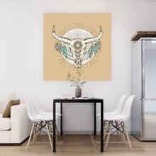 Lade das Bild in den Galerie-Viewer, Poster Buffalo Skull Quadrat