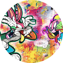 Lade das Bild in den Galerie-Viewer, Aluminiumbild Bugs und Jerry Pop Art Kreis