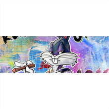 Lade das Bild in den Galerie-Viewer, Aluminiumbild gebürstet Bunny Rule Number One Panorama