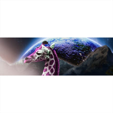 Lade das Bild in den Galerie-Viewer, Poster Bunte Fantasie Giraffe Panorama