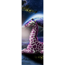 Lade das Bild in den Galerie-Viewer, Poster Bunte Fantasie Giraffe Panorama Hoch