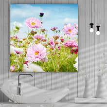 Lade das Bild in den Galerie-Viewer, Acrylglasbild Bunte Frühlingswiese Quadrat