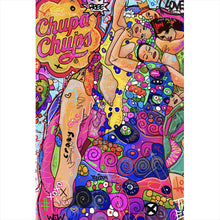 Lade das Bild in den Galerie-Viewer, Leinwandbild Bunte Pop Art Comic mit Sprüchen Hochformat