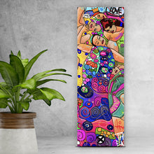 Lade das Bild in den Galerie-Viewer, Leinwandbild Bunte Pop Art Comic mit Sprüchen Panorama Hoch