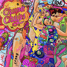 Lade das Bild in den Galerie-Viewer, Leinwandbild Bunte Pop Art Comic mit Sprüchen Quadrat