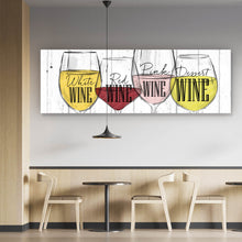 Lade das Bild in den Galerie-Viewer, Poster Bunte Weingläser Panorama