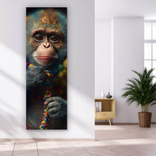 Lade das Bild in den Galerie-Viewer, Poster Bunter Affe Digital Art Panorama Hoch