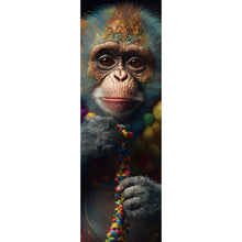 Lade das Bild in den Galerie-Viewer, Poster Bunter Affe Digital Art Panorama Hoch