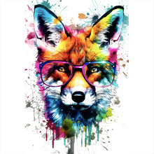 Lade das Bild in den Galerie-Viewer, Poster Bunter Fuchs Pop Art Hochformat