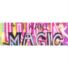 Lade das Bild in den Galerie-Viewer, Leinwandbild Buntes Graffiti Spruchbild Neon Panorama