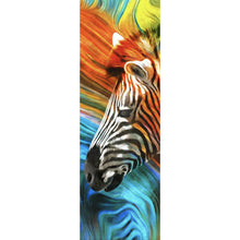Lade das Bild in den Galerie-Viewer, Poster Buntes Zebra Abstrakt Panorama Hoch