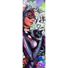 Lade das Bild in den Galerie-Viewer, Leinwandbild Catgirl Pop Art Panorama Hoch