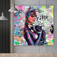 Lade das Bild in den Galerie-Viewer, Poster Catgirl Pop Art Quadrat