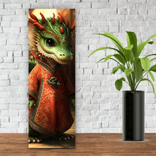 Lade das Bild in den Galerie-Viewer, Poster Chinesischer Baby Drache Digital Art Panorama Hoch