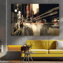 Lade das Bild in den Galerie-Viewer, Poster City Life Abstrakt Querformat