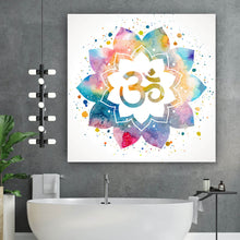 Lade das Bild in den Galerie-Viewer, Aluminiumbild Color Splash Om Quadrat
