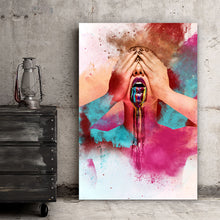 Lade das Bild in den Galerie-Viewer, Acrylglasbild Colourful Lipgloss Hochformat
