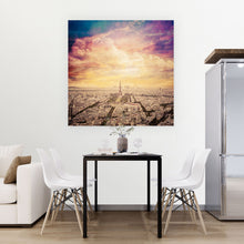 Lade das Bild in den Galerie-Viewer, Spannrahmenbild Colourful Paris Quadrat