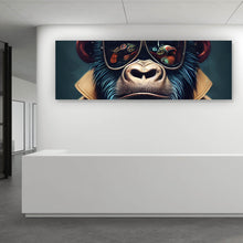 Lade das Bild in den Galerie-Viewer, Leinwandbild Crazy Monkey Panorama