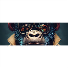 Lade das Bild in den Galerie-Viewer, Leinwandbild Crazy Monkey Panorama