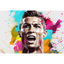 Lade das Bild in den Galerie-Viewer, Acrylglasbild Cristiano Fussball Querformat
