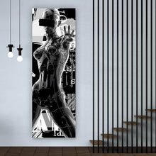 Lade das Bild in den Galerie-Viewer, Aluminiumbild Cyborg Girl No.1 Panorama Hoch