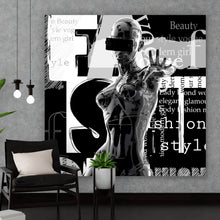 Lade das Bild in den Galerie-Viewer, Acrylglasbild Cyborg Girl No.1 Quadrat