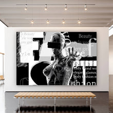 Lade das Bild in den Galerie-Viewer, Acrylglasbild Cyborg Girl No.1 Querformat