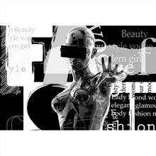 Lade das Bild in den Galerie-Viewer, Spannrahmenbild Cyborg Girl No.1 Querformat