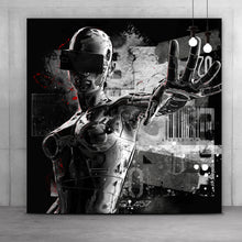 Lade das Bild in den Galerie-Viewer, Poster Cyborg Girl Quadrat