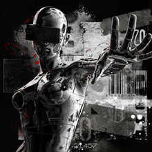 Lade das Bild in den Galerie-Viewer, Poster Cyborg Girl Quadrat