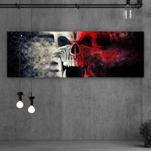 Lade das Bild in den Galerie-Viewer, Acrylglasbild Dämonenschädel zerfällt in Staub Panorama