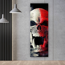 Lade das Bild in den Galerie-Viewer, Poster Dämonenschädel zerfällt in Staub Panorama Hoch