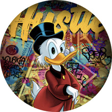 Lade das Bild in den Galerie-Viewer, Aluminiumbild gebürstet Dagobert Hustle Kreis