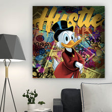 Lade das Bild in den Galerie-Viewer, Leinwandbild Dagobert Hustle Quadrat