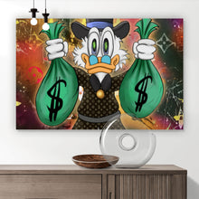 Lade das Bild in den Galerie-Viewer, Poster Dagobert Let Money Work For You Querformat