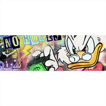 Lade das Bild in den Galerie-Viewer, Leinwandbild Dagobert Money Pop Art Panorama
