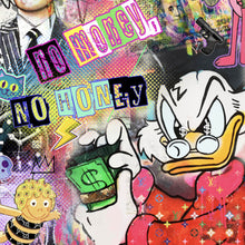 Lade das Bild in den Galerie-Viewer, Spannrahmenbild Dagobert Money Pop Art Quadrat