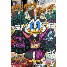 Lade das Bild in den Galerie-Viewer, Poster Dagobert Money First Pop Art Hochformat