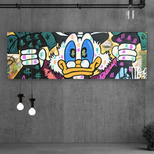Lade das Bild in den Galerie-Viewer, Spannrahmenbild Dagobert Money First Pop Art Panorama