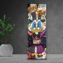 Lade das Bild in den Galerie-Viewer, Spannrahmenbild Dagobert Money First Pop Art Panorama Hoch